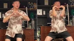 Sul-coreano viraliza ao dançar música do 'Harmonia do Samba'. Imagem: Reprodução/Instagram dropmeoff.