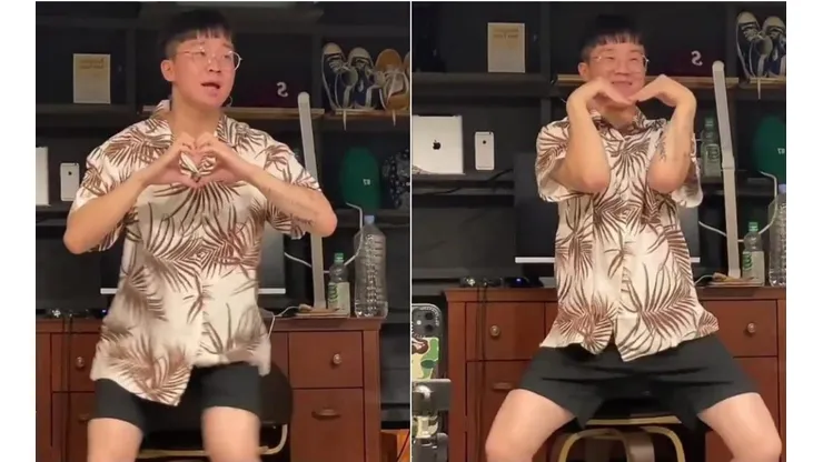 Sul-coreano viraliza ao dançar música do 'Harmonia do Samba'. Imagem: Reprodução/Instagram dropmeoff.
