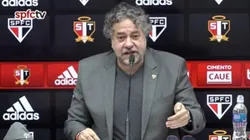 Reprodução / SPFCTV/ "Como poder golpe?"; Casares manda recado para torcida do São Paulo sobre reeleição.