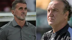 Foto: Thiago Ribeiro/ Robson Mafra/AGIF | Mancini e Cuca vivem momentos opostos no Brasileirão