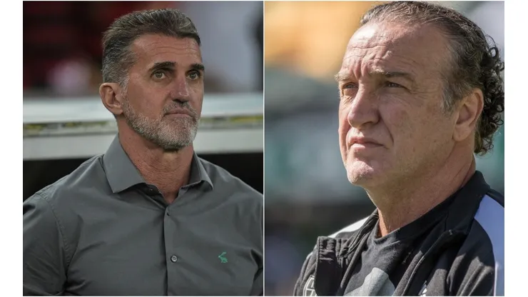Foto: Thiago Ribeiro/ Robson Mafra/AGIF | Mancini e Cuca vivem momentos opostos no Brasileirão