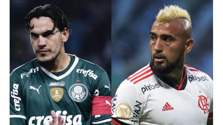 Foto Gómez: Ettore Chiereguini/AGIF e Foto Vidal: Marcello Zambrana/AGIF | Áudio do VAR é divulgado, mas apagado logo em seguida
