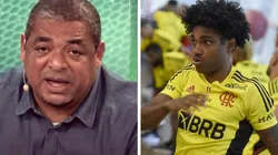 Foto Vampeta: Reprodução - Foto Vitinho: Foto: Marcelo Cortes / Flamengo