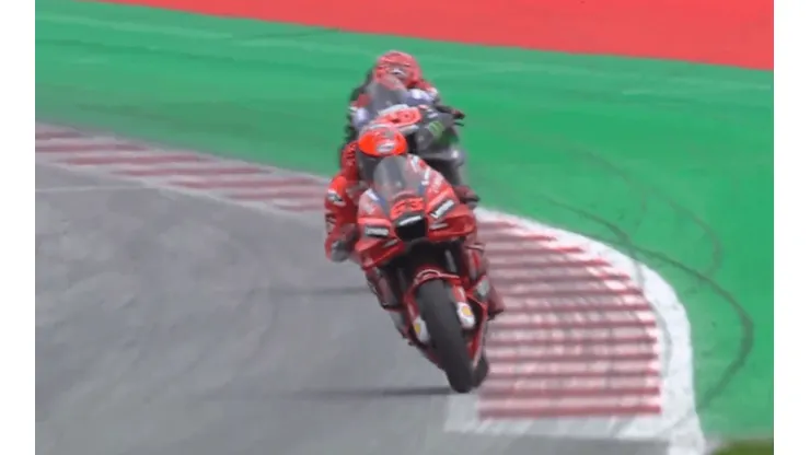 Bagnaia cruzou em primeiro na Áustria