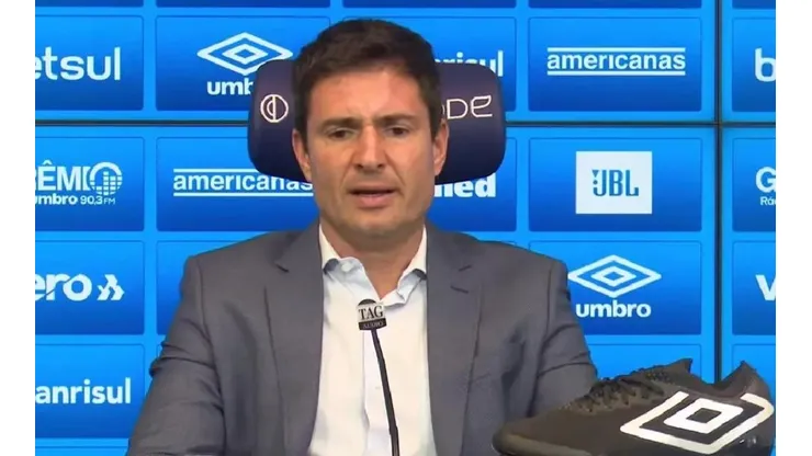 Foto: Reprodução/Grêmio TV/YouTube - Cerri: executivo de futebol busca negócios com outros clubes