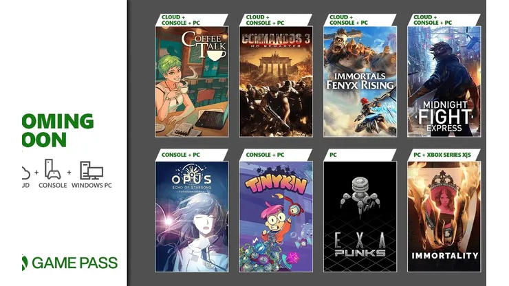 Xbox Game Pass de agosto terá Immortality, Immortals Fenyx Rising e mais jogos