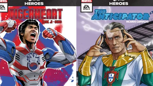 Park Ji-Sung e Ricardo Carvalho apareceram em arte no site