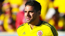 Foto: Elizabeth Fuentes/Jam Media/Agencia Uno/AGIF - Falcão joga ao lado do alvo flamenguista.