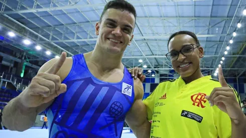 Caio e Rebeca: campeões do Brasileiro de Ginástica