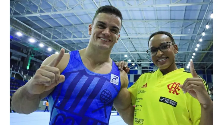 Caio e Rebeca: campeões do Brasileiro de Ginástica