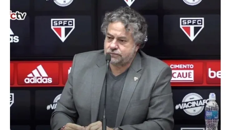 Reprodução/Youtube SPFC. Julio Casares busca contratação de atacante para o São Paulo