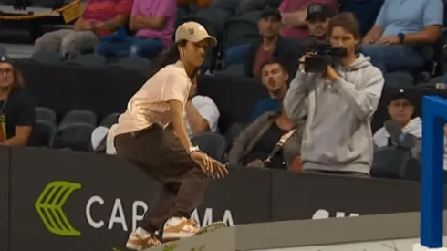 Rayssa Leal durante às eliminatórias de Seattle