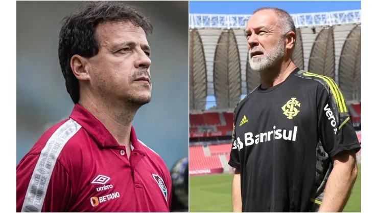 Internacional x Fluminense, prognósticos do embate entre Fernando Diniz e Mano Menezes (Fotos: Marcelo Gonçalves/Fluminense FC e Divulgação/Internacional)