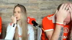 Foto: Reprodução/Twitter - Baldasso sofreu na eliminação do Inter na Sula e os torcedores do Grêmio se divertiram com a cena