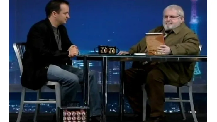 Leo Bello levou o poker ao programa do Jô em 2008 (Foto: Reprodução/TV Globo)