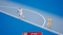 Foto: Reprodução Twitter - Nova tecnologia da UEFA.