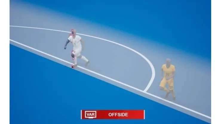 Foto: Reprodução Twitter - Nova tecnologia da UEFA.