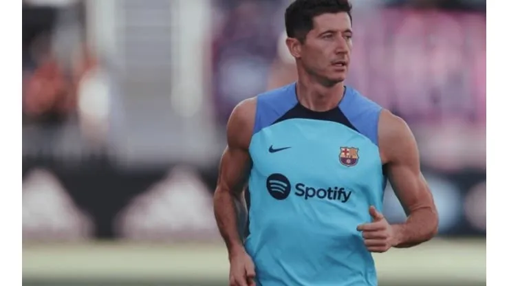 Divulgação/Barcelona - Lewandowski 'rouba' chances de astro no Barcelona