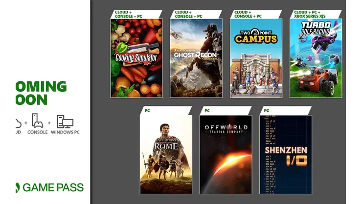 Xbox Game Pass de agosto conta com Ghost Recon Wildlands, Two Point Campus e mais