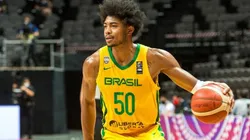 Caboclo defendendo a seleção brasileira