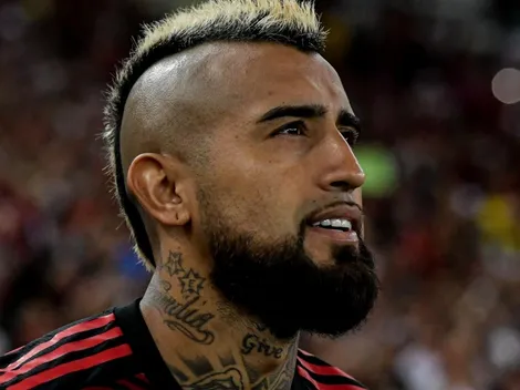 Nos braços dos Rubro-Negros! Vidal é sincero e se declara para a torcida do Flamengo após gol no Maracanã