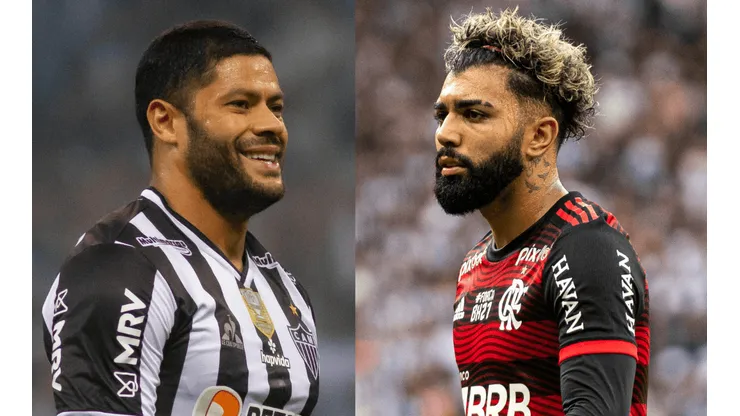 Foto: Fernando Moreno/AGIF I Foto: Alessandra Torres/AGIF - Hulk e Gabigol viram assunto na torcida do Galo