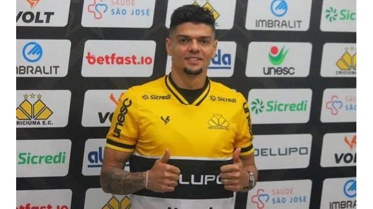 Foto: Reprodução/Criciúma EC - Fernando Viana é o novo reforço do Criciúma para a Série B