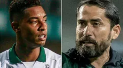 Fotos: Gabriel Machado/AGIF e Robson Mafra/AGIF - Alef Manga e Morínigo: atacante foi decisivo para o Coritiba e recebeu elogios