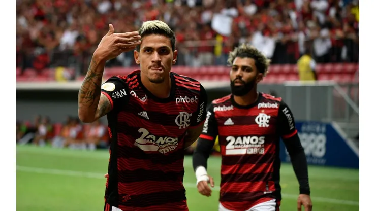 Mateus Bonomi/AGIF - Dorival fala sobre Pedro e Gabigol juntos no Flamengo