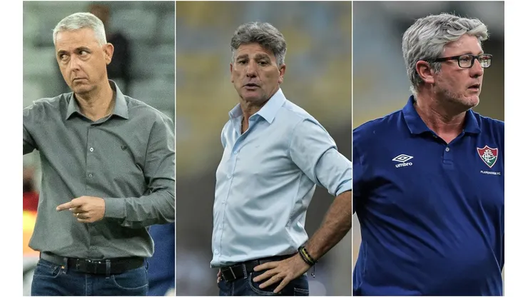 Foto: Robson Mafra/AGIF; Foto: Thiago Ribeiro/AGIF - Tiago Nunes, Renato Gaúcho e Odair Hellmann