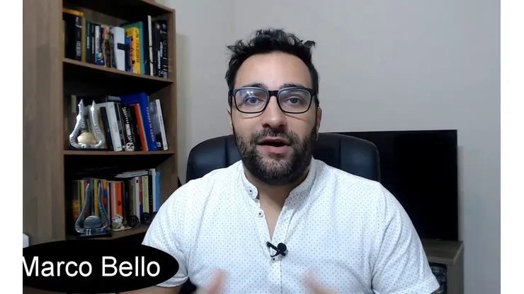 Marco Bello cobre o dia a dia do Corinthians (Foto: Reprodução/Youtube)