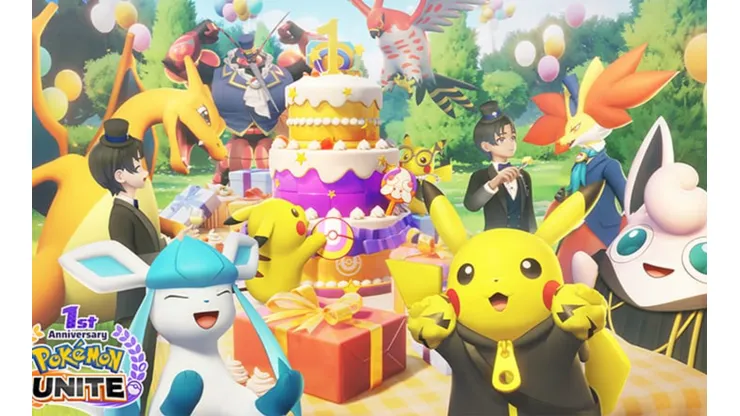Pokémon UNITE celebra aniversário de 1 ano com presentes especiais