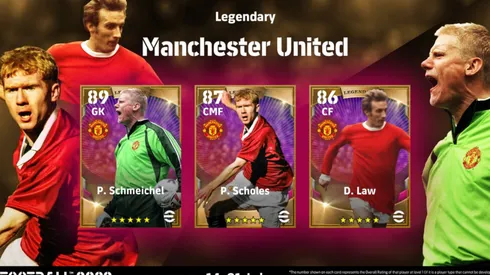 eFootball 2022 anuncia cartas Lendárias de jogadores do Manchester United