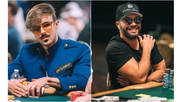Yuri Martins e Leonardo Alcântara fizeram mesa final de WSOP (Fotos: Heyley Hochstetler e Alec Rome/PokerNews)