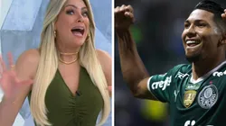Montagem: fotos de Reprodução/Band e Marcello Zambrana/AGIF - Jogo Aberto de Renata Fan discutiu importância de Rony no Palmeiras