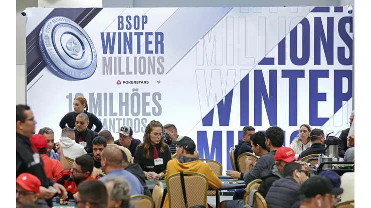 Divulgação da Winter Millions durante a etapa carioca do BSOP (Foto: Luis Bertazini/BSOP)