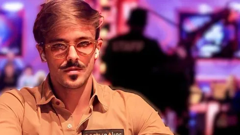Yuri Martins durante o heads-up contra Dan Cates na WSOP (Foto: Reprodução instagram oficial Yuri Martins)