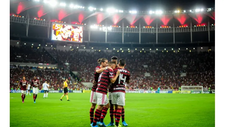 Bruna Prado/Getty Images - Equipe do Flamengo no Maracanã