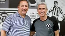 Foto: Vitor Silva/Botafogo/Divulgação - John Textor e Luís Castro: americano avaliou o trabalho do treinador