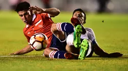 Foto: Amilcar Orfali/Getty Images - Gaibor (à esquerda) atuou também no Independiente, de Avellaneda, antes de ir ao Del Valle