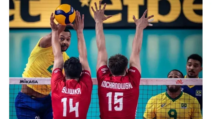 Brasil Polônia Liga das Nações — Foto: Divulgação/FIVB