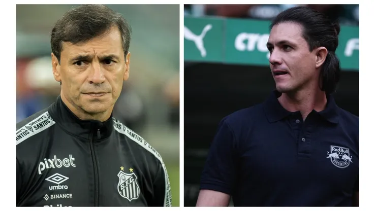 Robson Mafra/AGIF e Ettore Chiereguini/AGIF - Santos e Bragantino se enfrentam na 13ª rodada do Brasileirão.