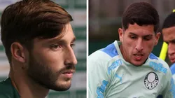 Fotos: Cesar Greco - Merentiel (direita) é o 5º estrangeiro do elenco do Palmeiras; já houve gente que lamentou por Viña (à esquerda), por exemplo, não poder voltar