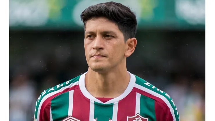 Germán Cano fez o gol do empate do Fluminense contra o Palmeiras (Foto: Robson Mafra/AGIF)