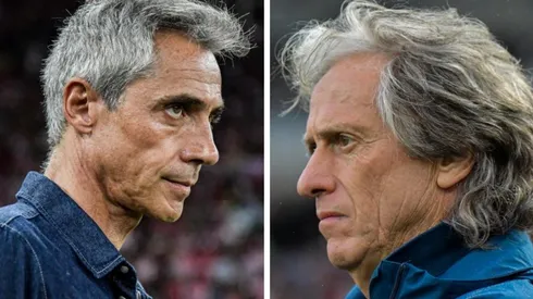 Foto Paulo Sousa: Thiago Ribeiro/AGIF - Foto Jorge Jesus: Thiago Ribeiro/AGIF