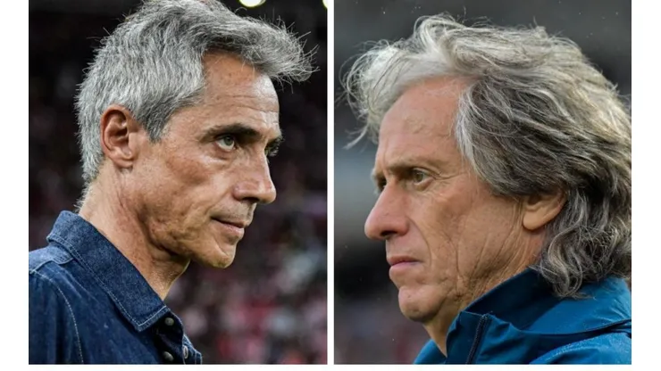 Foto Paulo Sousa: Thiago Ribeiro/AGIF - Foto Jorge Jesus: Thiago Ribeiro/AGIF