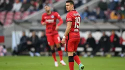 Rafael Borré marcou diante do Barça e homenageou o compatriota Freddy Rincón