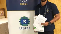 Foto: Arquivo pessoal. Hadson tem curso de técnico pela CBF e procura se firmar na carreira.