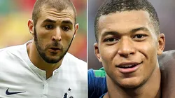 Fotos: Wagner Meier/AGIF e Ale Cabral/AGIF - Benzema e Mbappé: o centroavante do Real Madrid mandou um recado para o amigo do PSG
