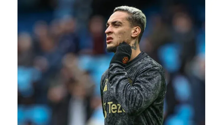 Antony em partida pelo Manchester United Foto: Iconsports